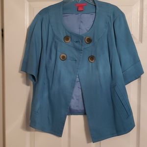 Blue casual jacket
